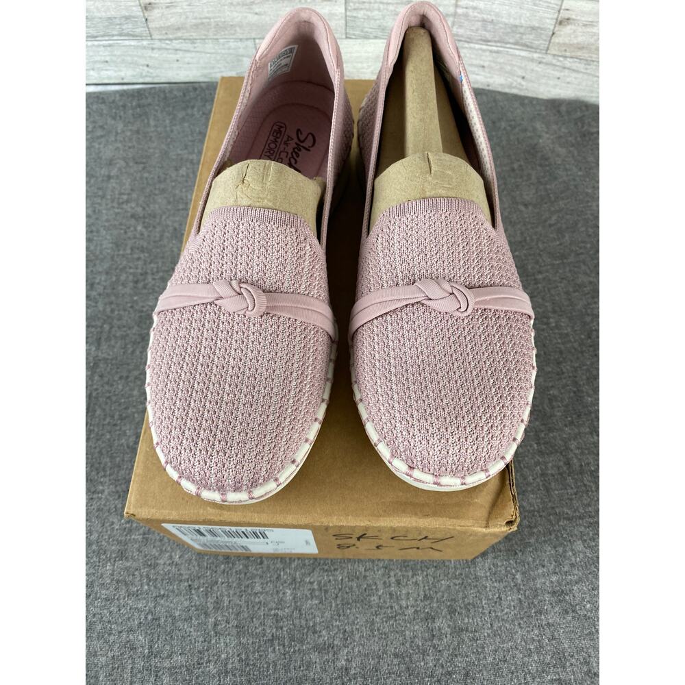 SKECHERS Sepulveda KNOT Overlay Slip On Mauve Shoes Women’s 8.5M Casual COMFORT - Picture 2 of 11